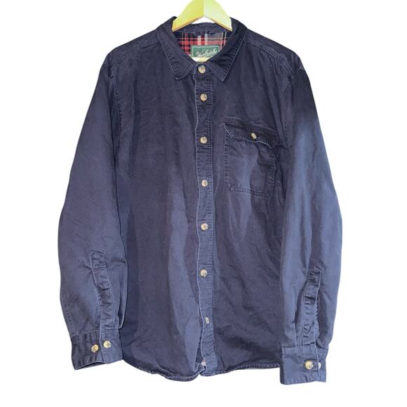 Woolrich Flannel Lined Button Up Shirt Shacket Men's XL Plaid Utility Workwear - Picture 2 of 8